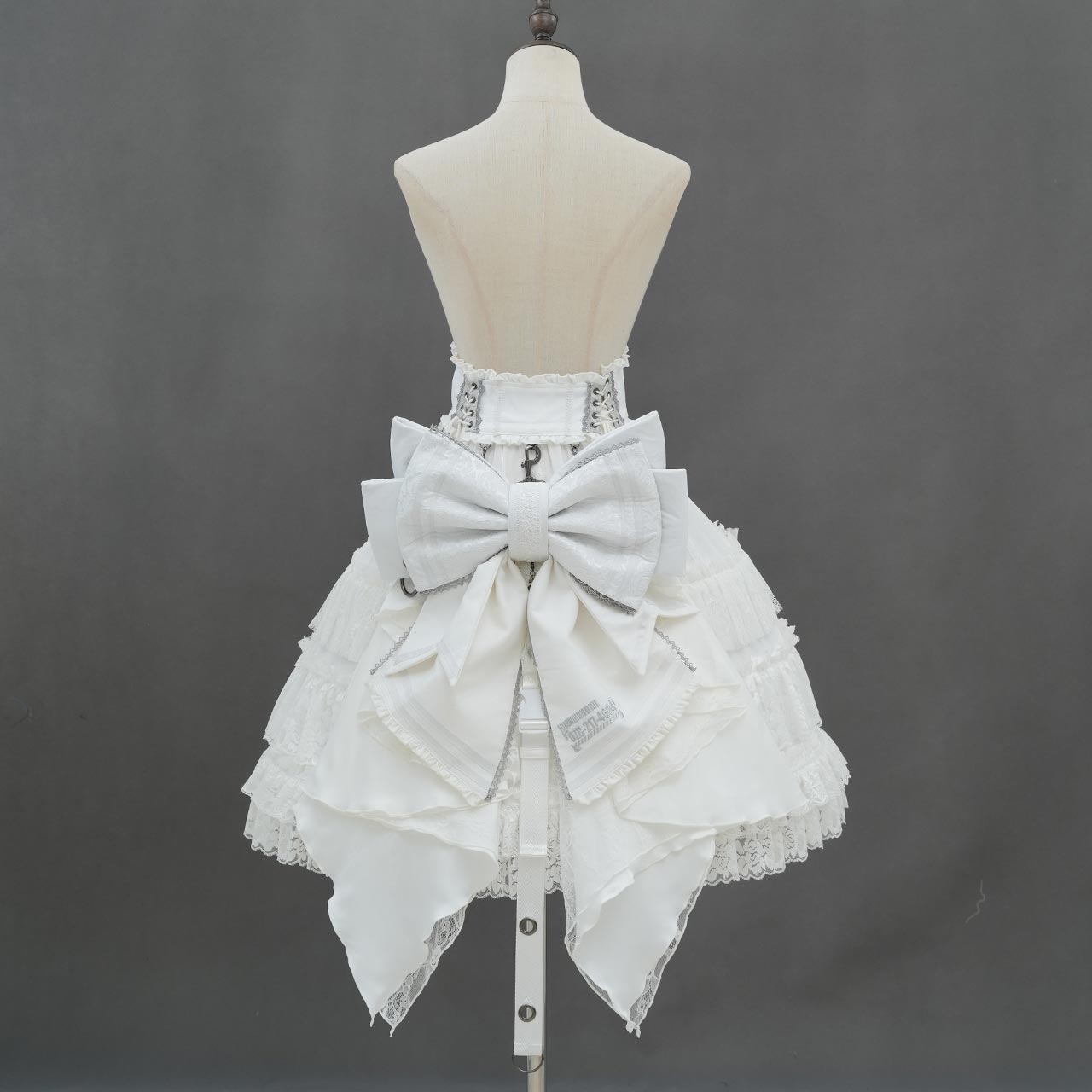 Whimsical Rosy Cats Ribbon Corset