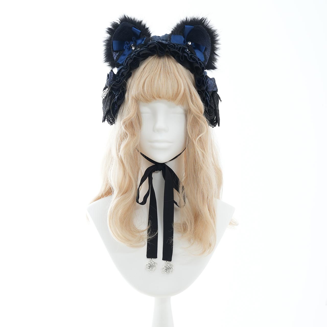 Whimsical Rosy Cats Cat-ear headdress