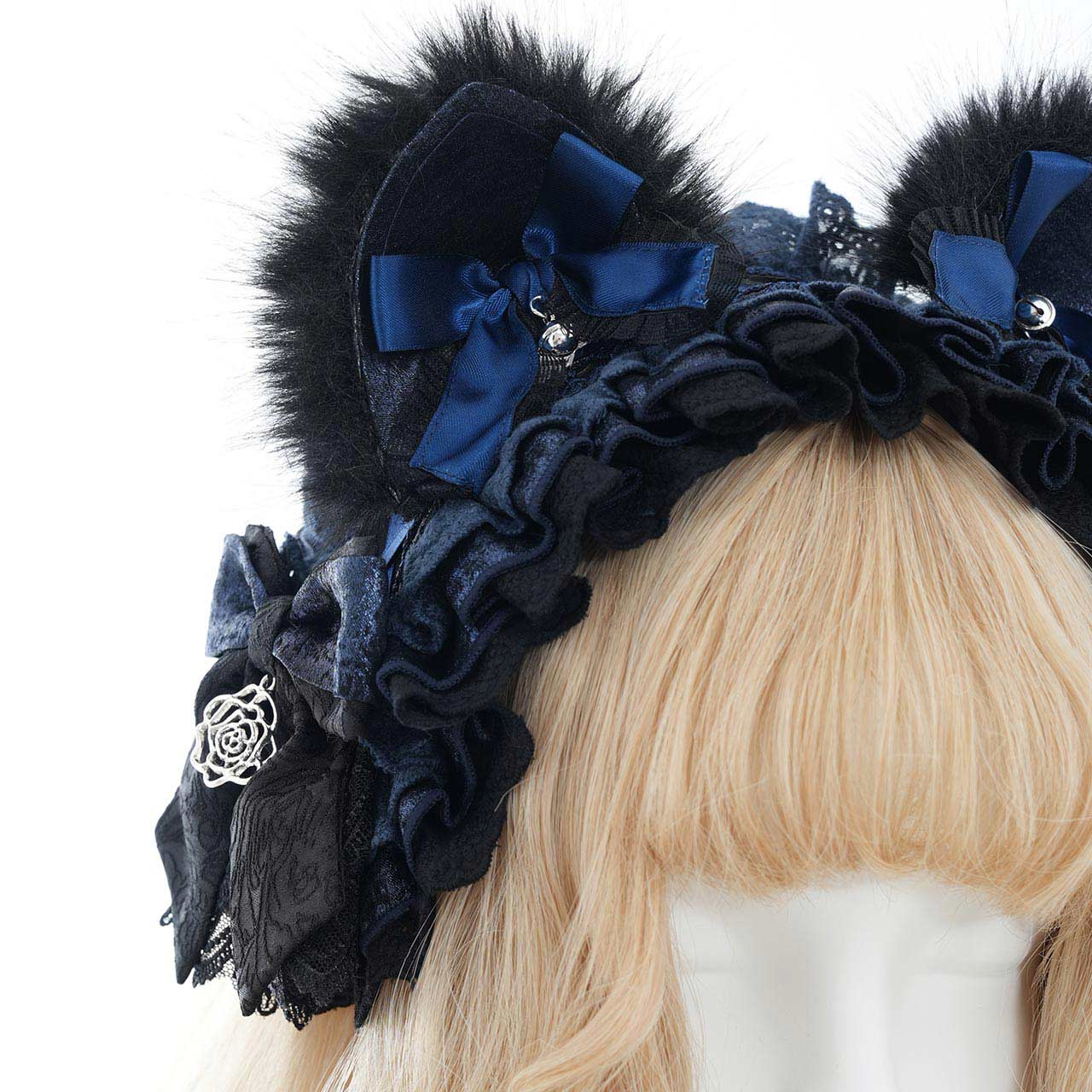 Whimsical Rosy Cats Cat-ear headdress