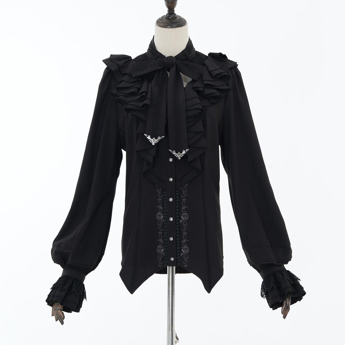 Grand Foyer Hotel Cascade Ruffle Blouse【L】