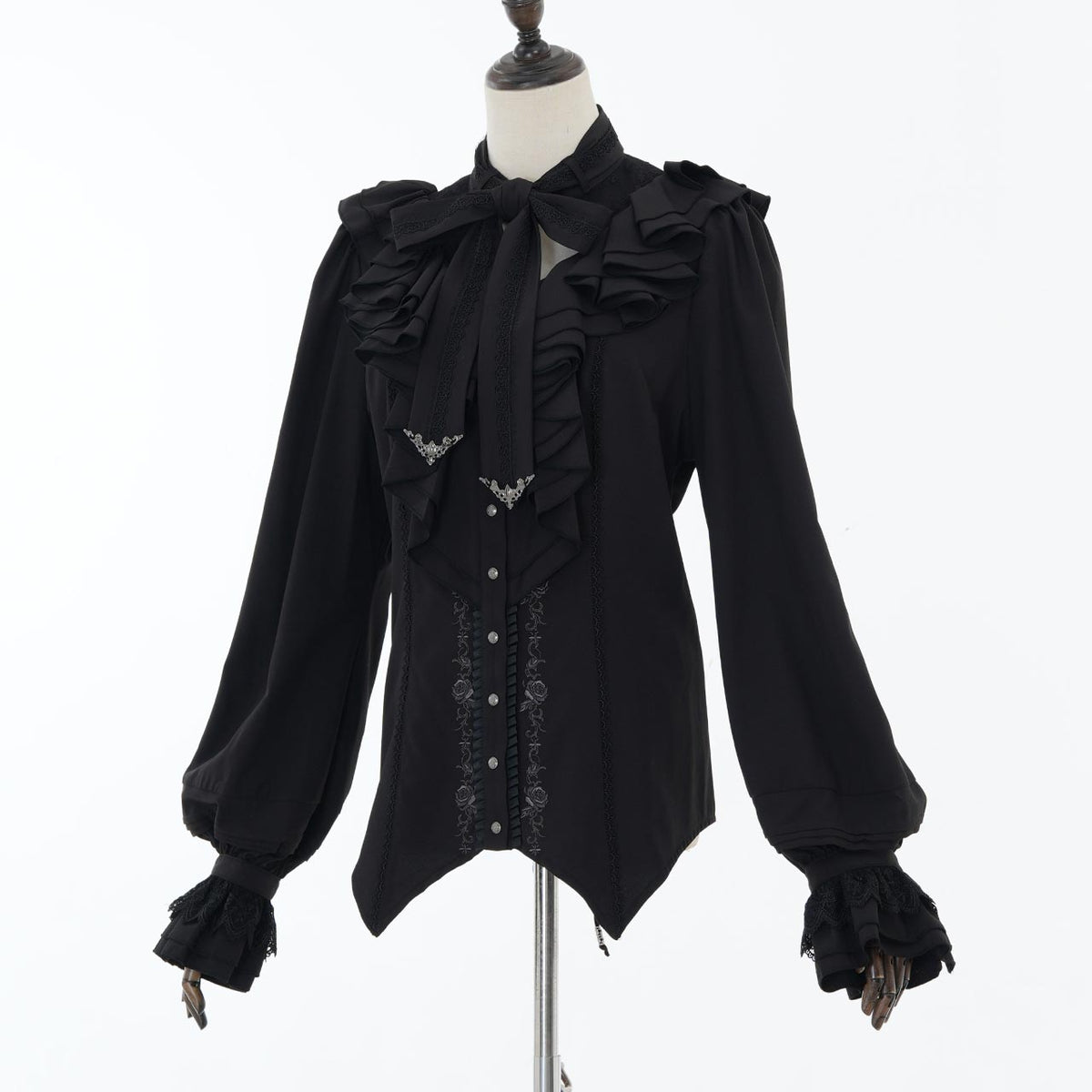 Grand Foyer Hotel Cascade Ruffle Blouse【L】