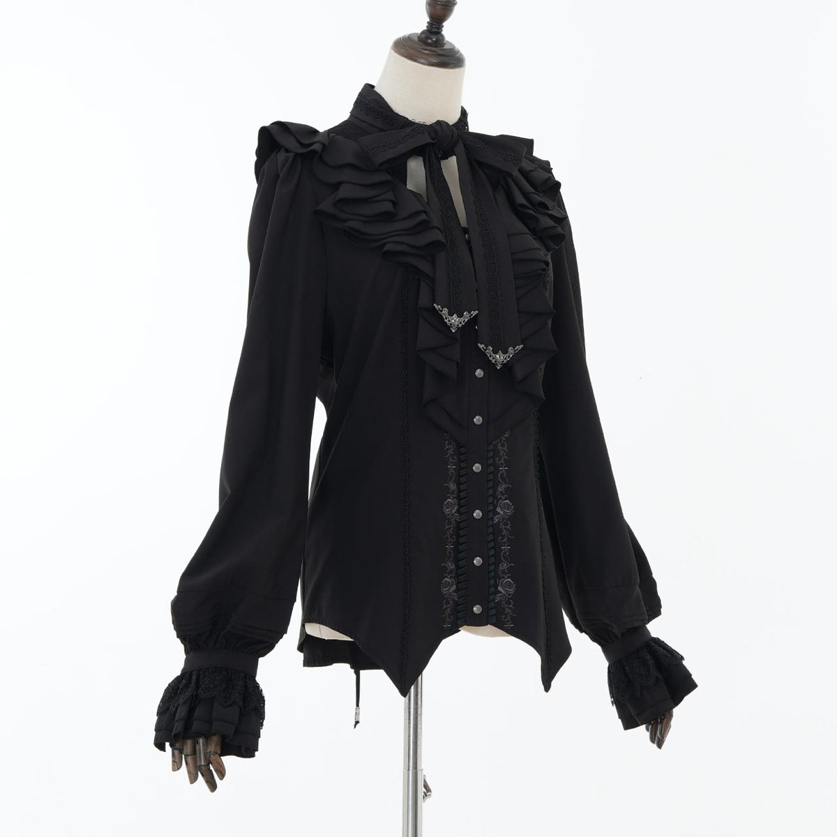 Grand Foyer Hotel Cascade Ruffle Blouse【L】