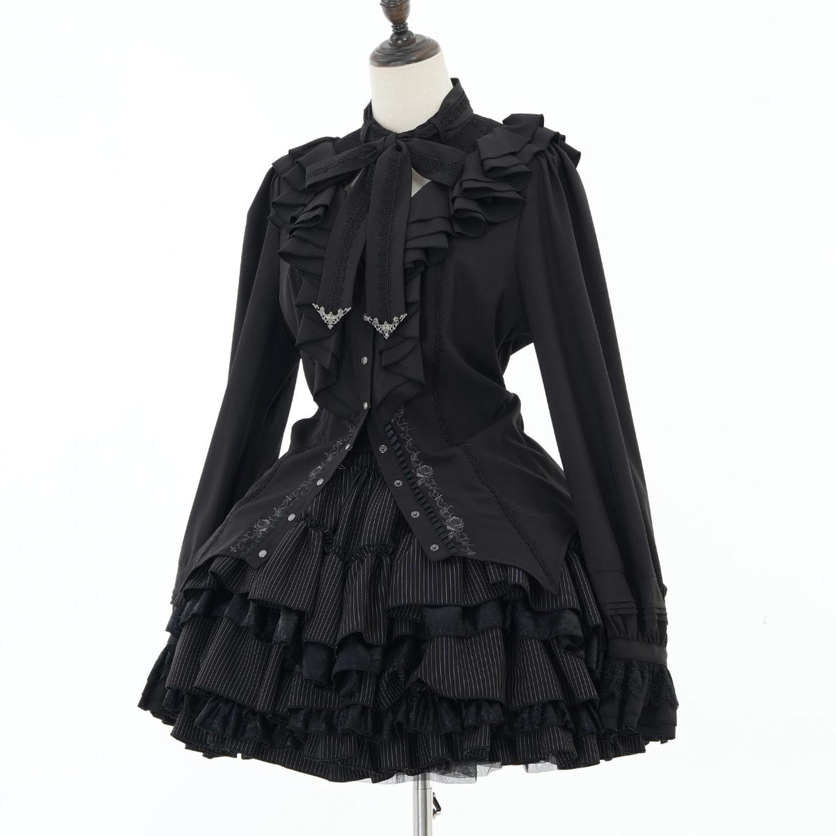 Grand Foyer Hotel Cascade Ruffle Blouse【L】