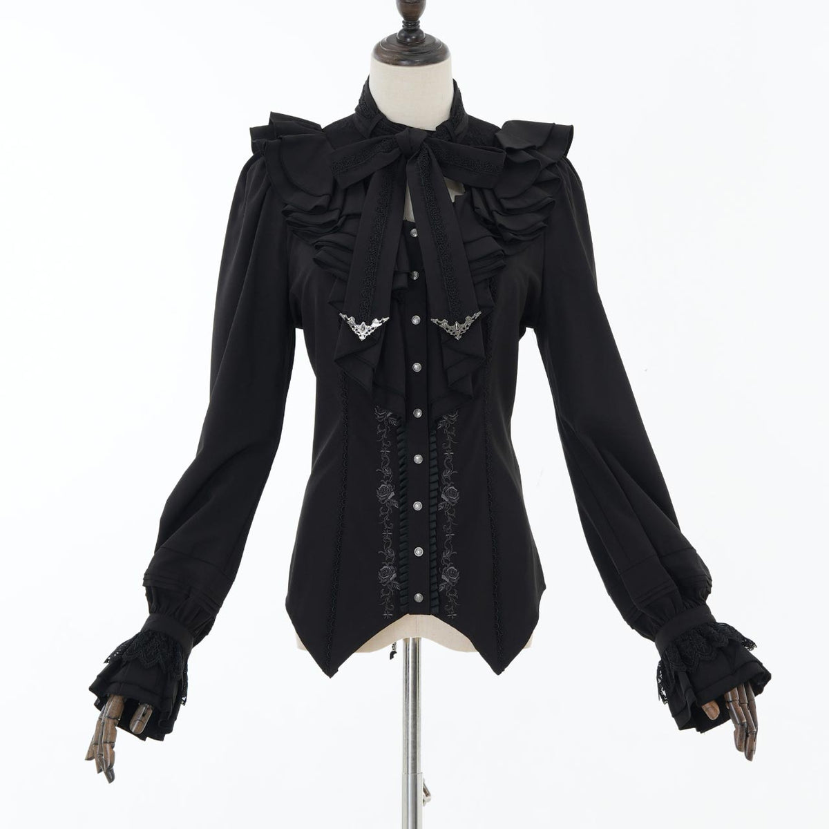 Grand Foyer Hotel Cascade Ruffle Blouse【M】