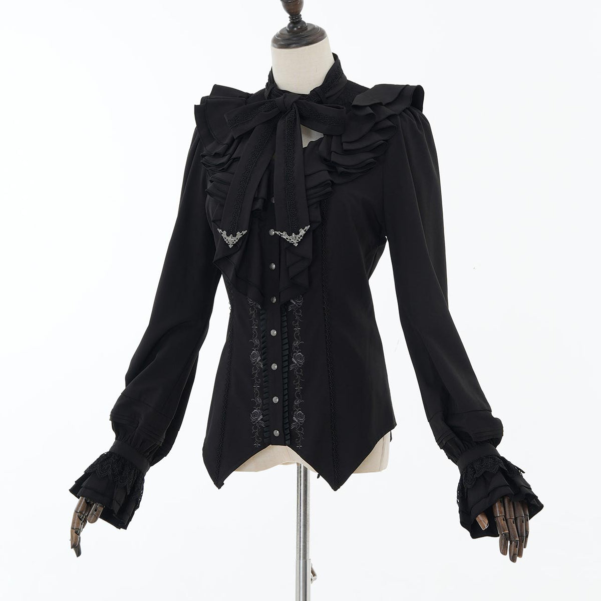 Grand Foyer Hotel Cascade Ruffle Blouse【M】