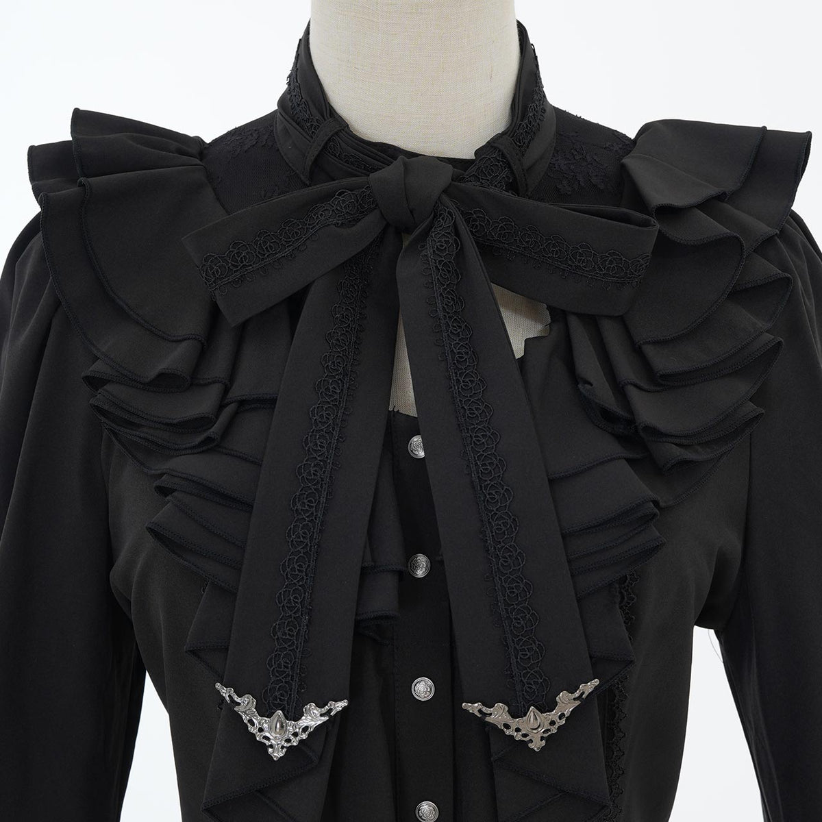 Grand Foyer Hotel Cascade Ruffle Blouse【M】