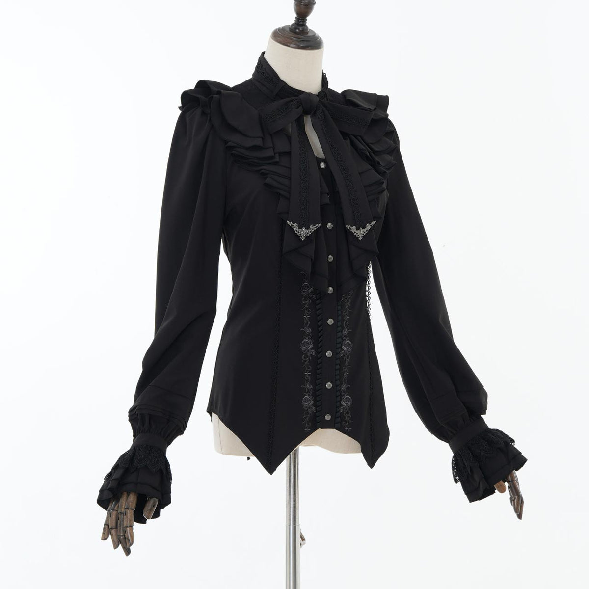 Grand Foyer Hotel Cascade Ruffle Blouse【M】