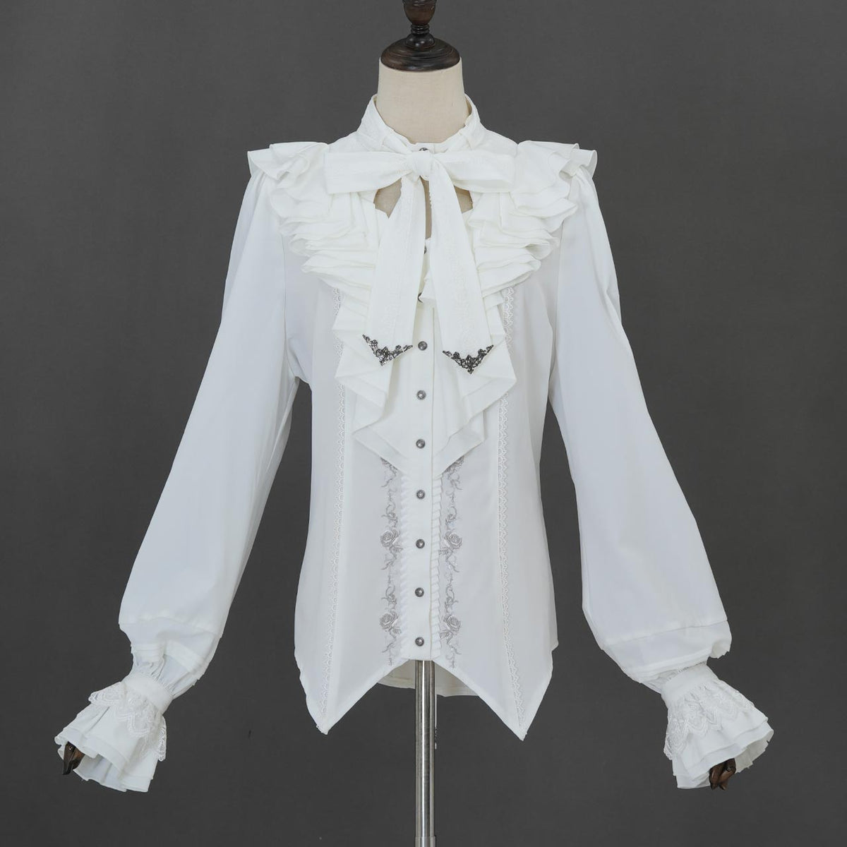 Grand Foyer Hotel Cascade Ruffle Blouse【L】