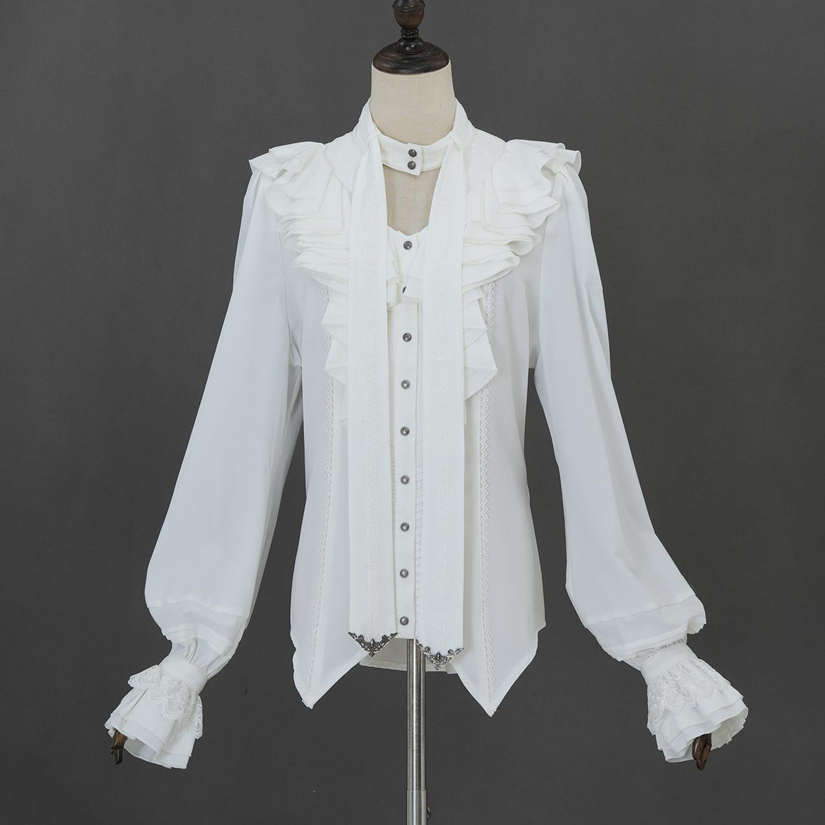 Grand Foyer Hotel Cascade Ruffle Blouse【L】
