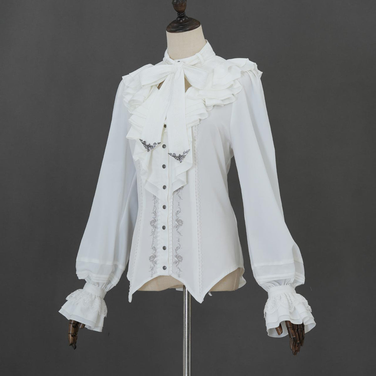 Grand Foyer Hotel Cascade Ruffle Blouse【M】