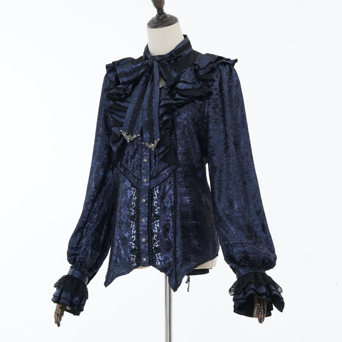 Grand Foyer Hotel Cascade Ruffle Blouse【L】