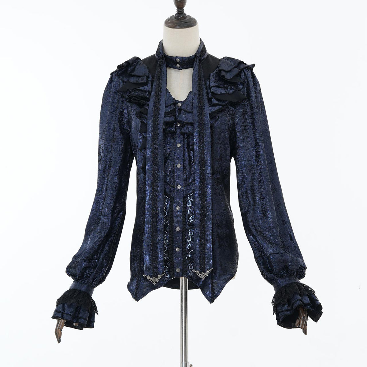 Grand Foyer Hotel Cascade Ruffle Blouse【L】