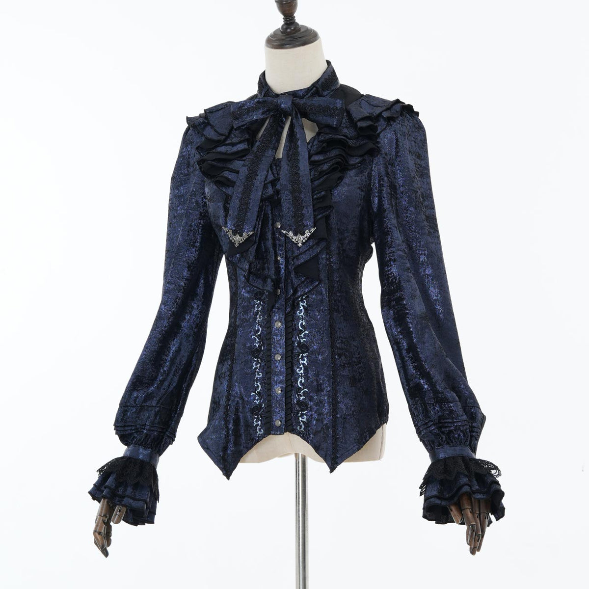 Grand Foyer Hotel Cascade Ruffle Blouse【M】