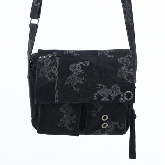 琉球浪漫物語 Ryukyu Romantic Dragon Denim Bag