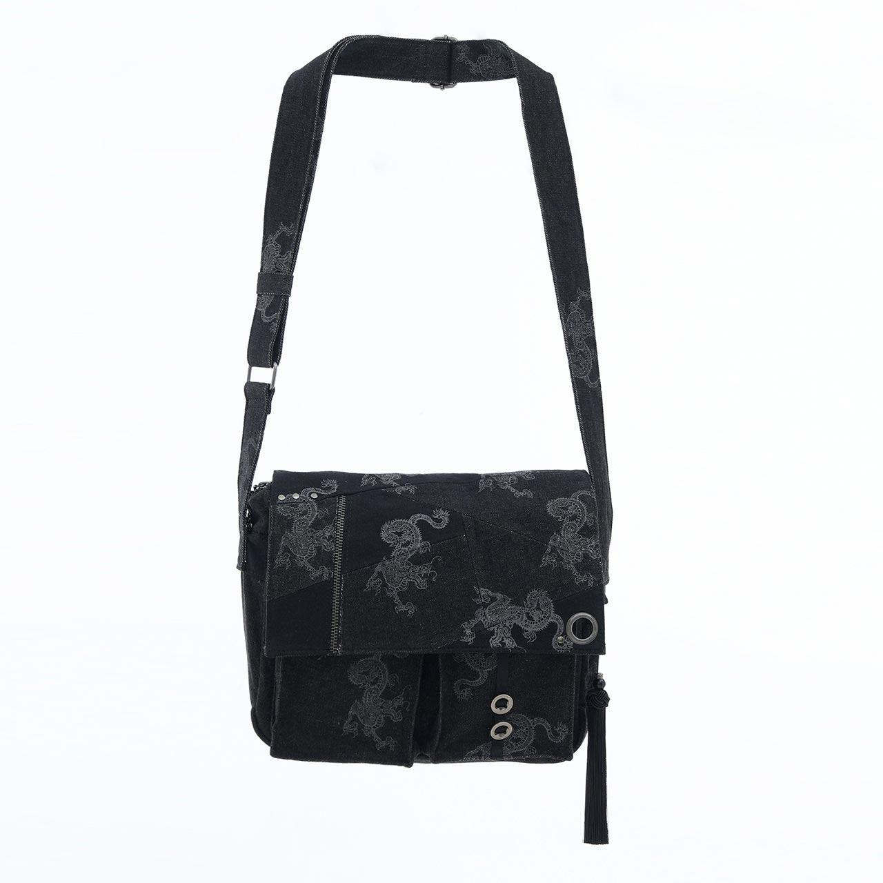 琉球浪漫物語 Ryukyu Romantic Dragon Denim Bag