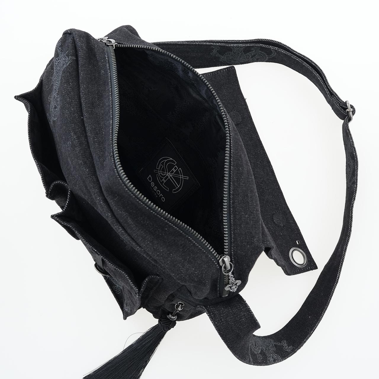 琉球浪漫物語 Ryukyu Romantic Dragon Denim Bag