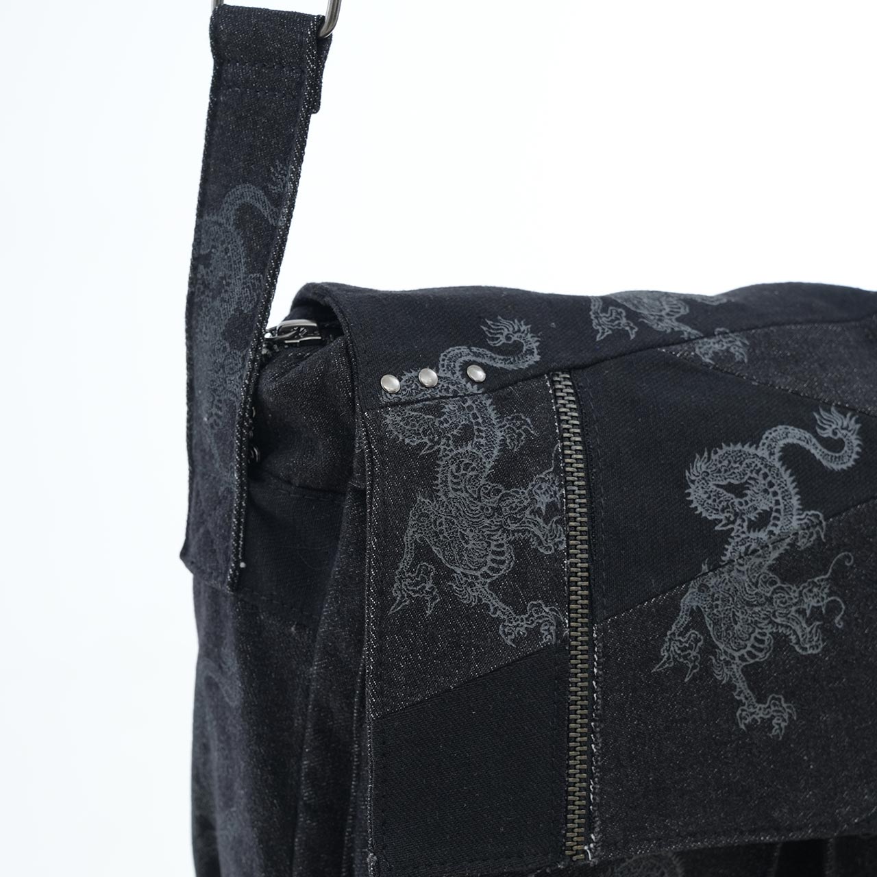 琉球浪漫物語 Ryukyu Romantic Dragon Denim Bag