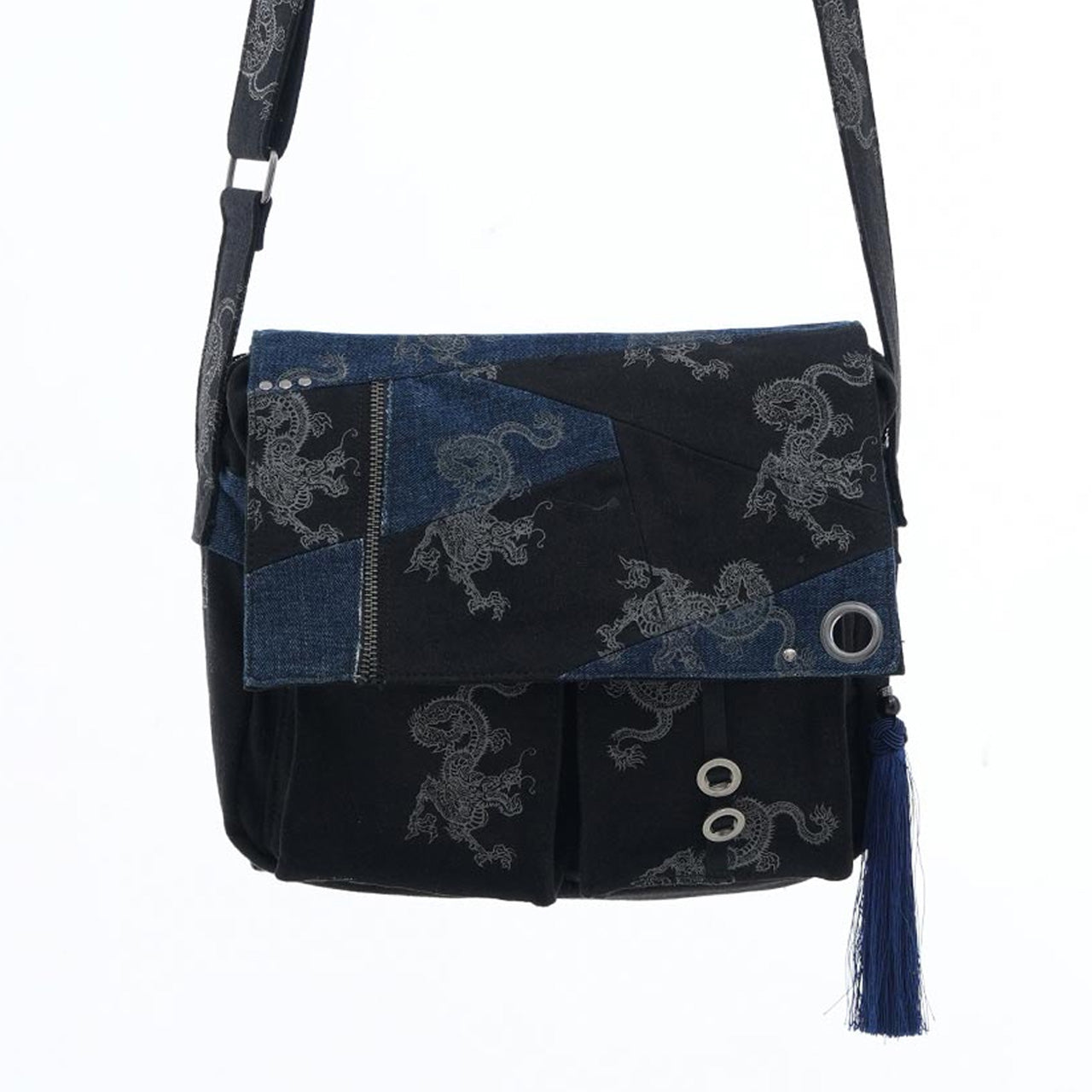 琉球浪漫物語 Ryukyu Romantic Dragon Denim Bag