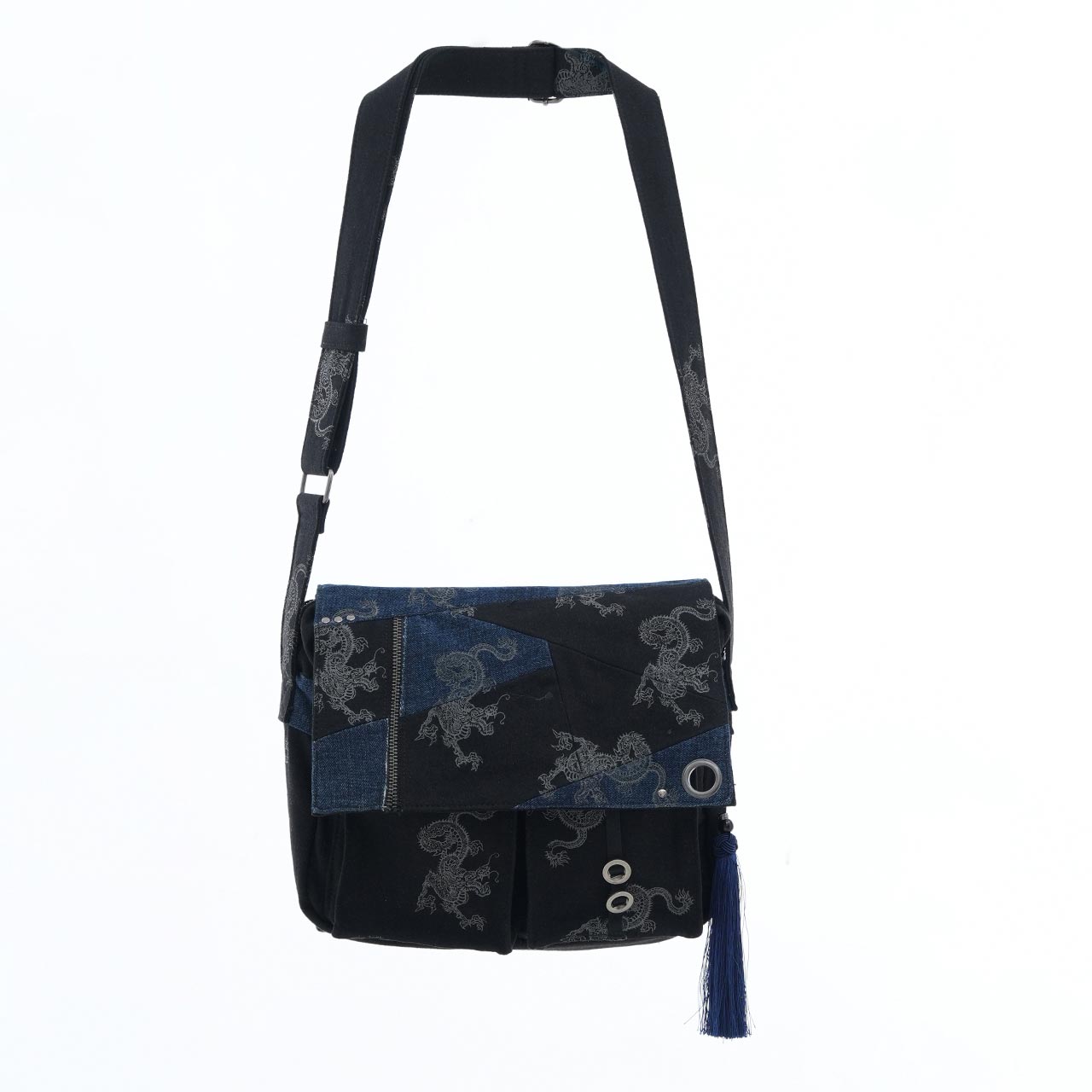 琉球浪漫物語 Ryukyu Romantic Dragon Denim Bag