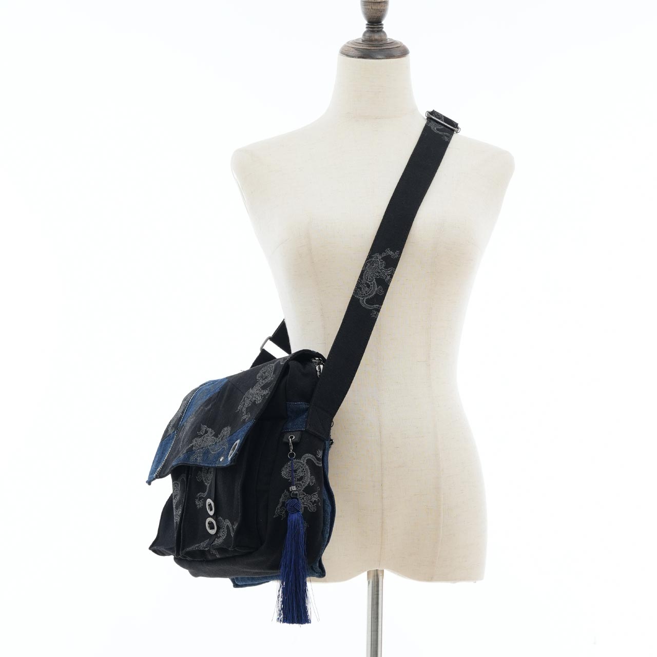 琉球浪漫物語 Ryukyu Romantic Dragon Denim Bag