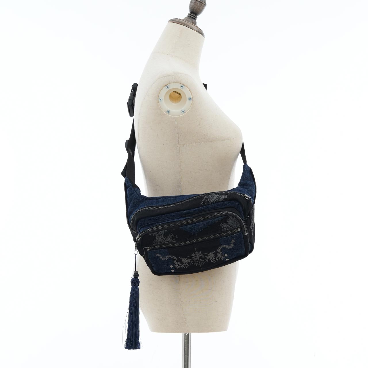 琉球浪漫物語 Ryukyu Romantic Ancient Dragon Denim Body Bag