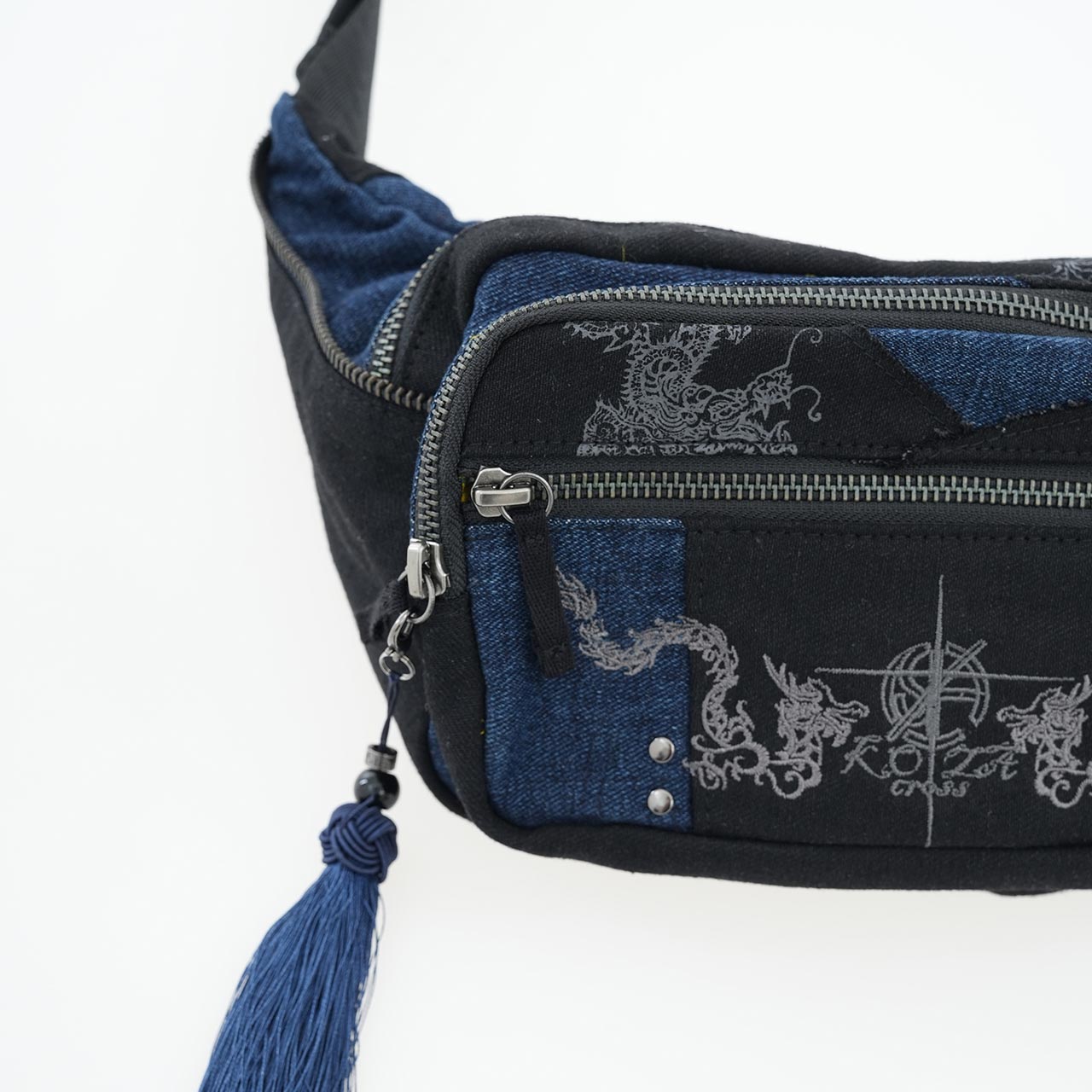 琉球浪漫物語 Ryukyu Romantic Ancient Dragon Denim Body Bag