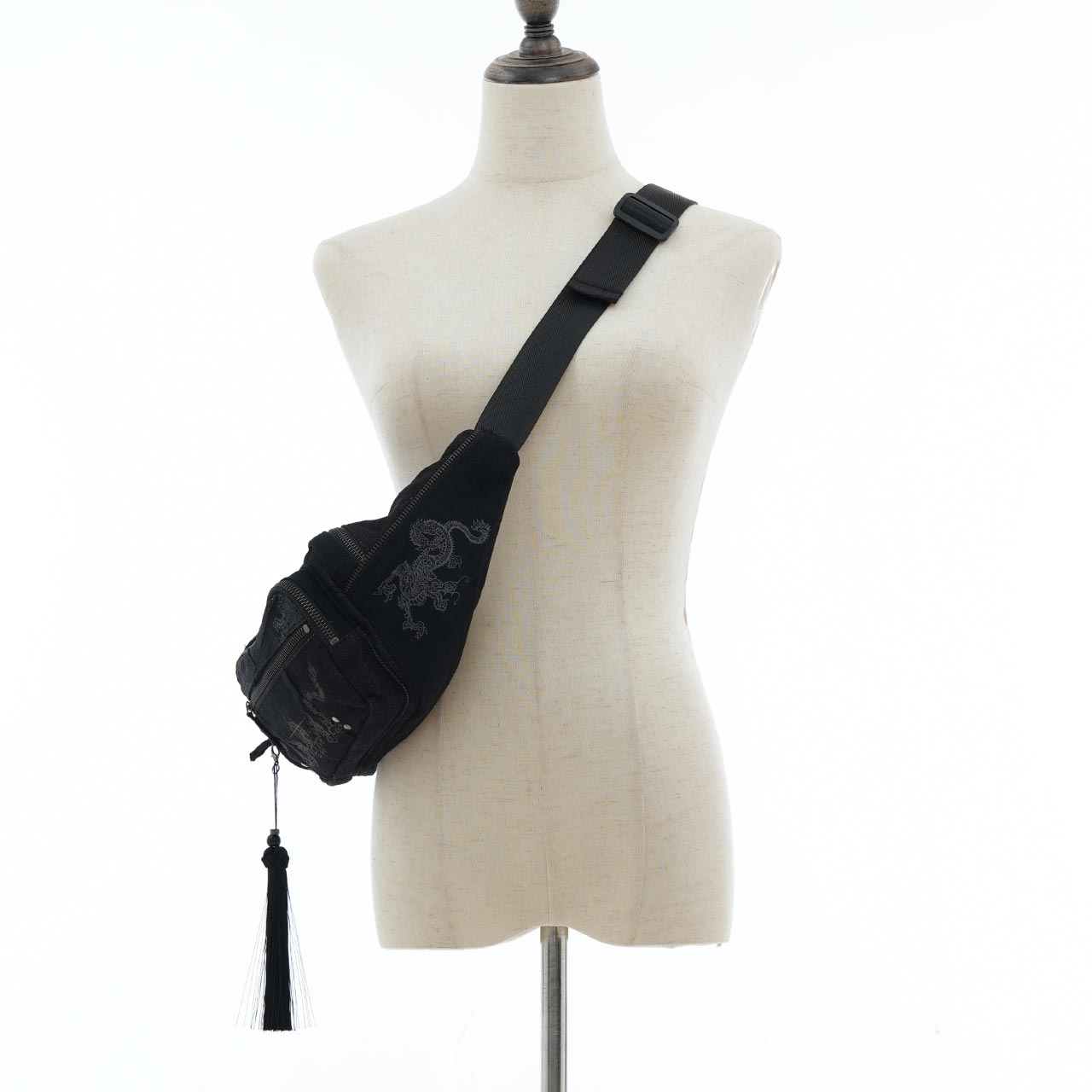 琉球浪漫物語 Ryukyu Romantic Ancient Dragon Denim Body Bag