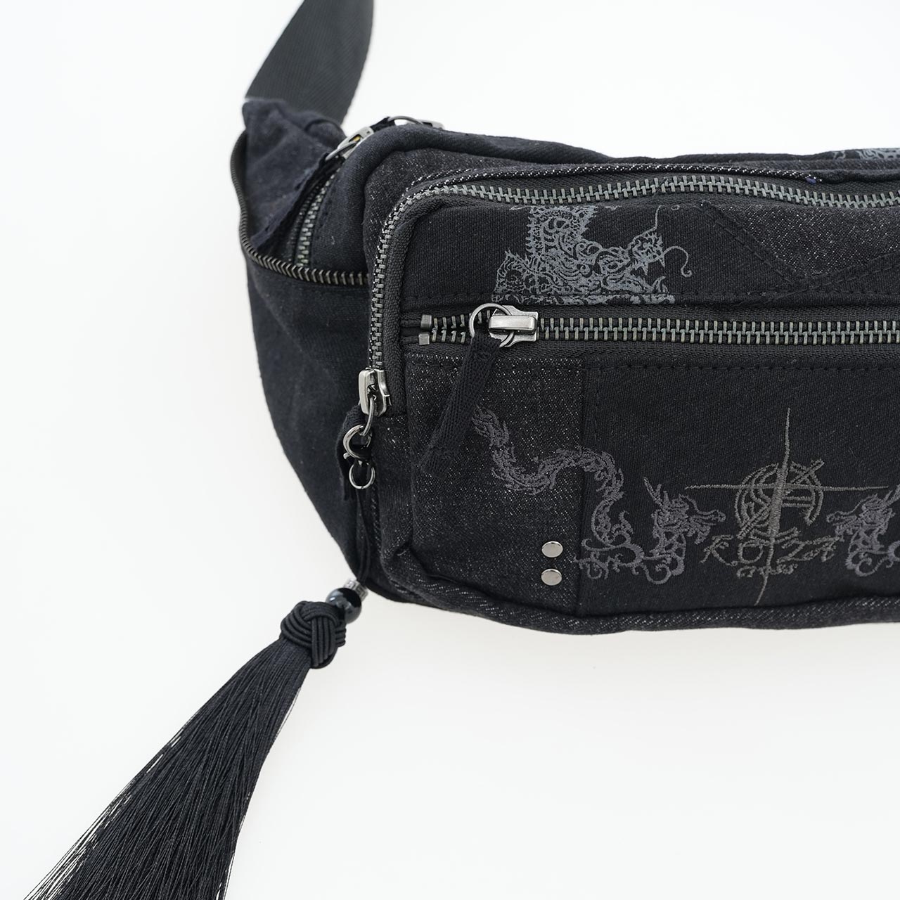 琉球浪漫物語 Ryukyu Romantic Ancient Dragon Denim Body Bag