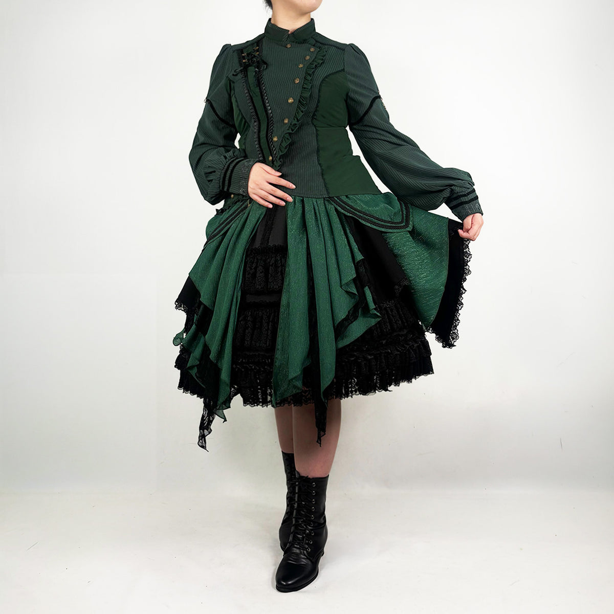 Grand Foyer Hotel Asymmetrical blouse【L】