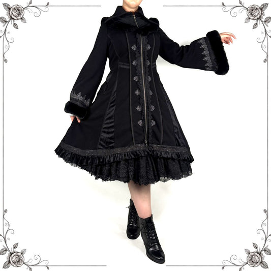 Sogno di una Ballerina Fleece-Lined Coat 【L】